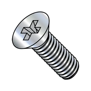 2-56X1/4  Phillips Flat Machine Screw Fully Threaded Zinc