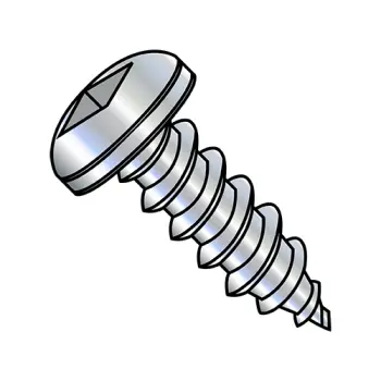 #14 - 10 x 5/8" Self-Tapping Screws | type-a | Steel | Zinc/Clear | Pan | Square | 1410AQP