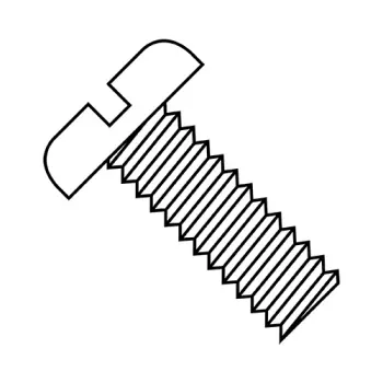 1-64X3/4  Slotted Pan Machine Screw Fully Threaded Nylon