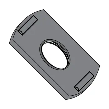 M6X1.0  Metric Weld Nut with Two Projections