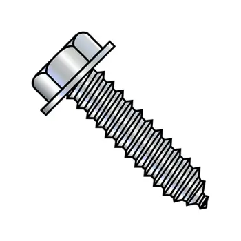 1/4-10X1  A/F.428-.437 Head Hgt.172-.190 Unslot Indent Hexwash Lag Screw Full Thread Zinc