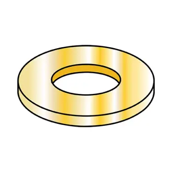 #10 Machine Screw Flat Washers | Steel | Zinc/Yellow | 10WMY