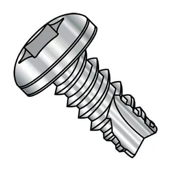 8-18X3/8  6 Lobe Pan Thread Cutting Screw Type 25 Fully Threaded 18-8 Stainless Steel