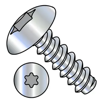 10-16X1/2  6 Lobe Full Contour Truss Self Tapping Screw Type B Full Thread Zinc And Bake