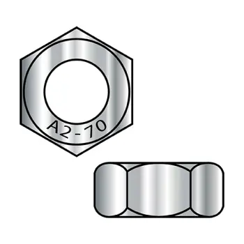 M6-1.0  Metric ISO 4032 Hex Nut A2-70 Stainless Steel