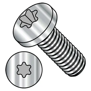 0-80X5/32  6 Lobe Pan Machine Screw Fully Threaded 18-8 Stainless Steel