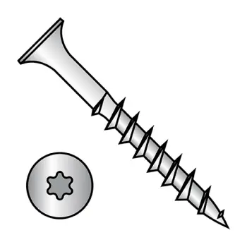 #8 x 2 1/4" Deck Screws | Steel | Aluminum Zinc Flake (Dacromet, Magnigard, Doerken) | 6-Lobe | Bugle | 0836DTG