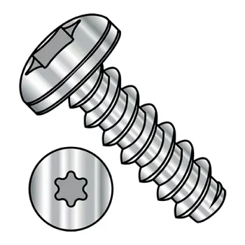 10-16X1/2  6 Lobe Pan Self Tapping Screw Type B Fully Threaded 18-8 Stainless Steel