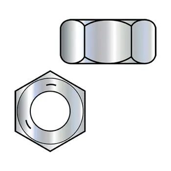 5/16-18  Heavy Hex Jam Nut Grade 5 Zinc