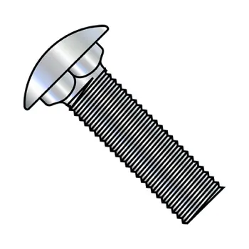 3/8"-16 X 1 1/2"  Carriage Bolt Short Neck Full Thread Zinc