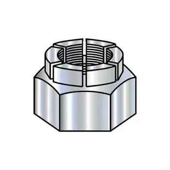 1/4-28  Flex Type Hex Lock Nut Full Height Light Cadmium and Wax