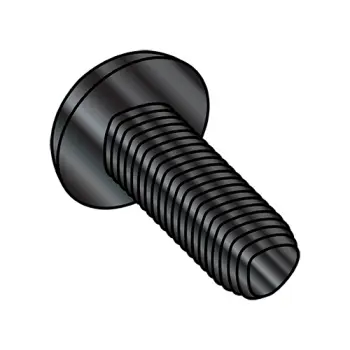 10-32X3/8  Phil Pan Taptite Alternative Thread Rolling Screw Full Thread Black Zinc BakeWax