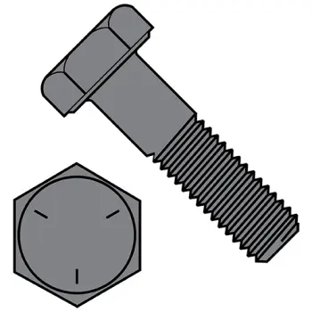 1 1/2" - 6 x 3 1/2" Hex Cap Screws | Grade 5 | Plain | 15056CH5OP