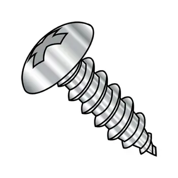 8-18X5/8  Phil Full Contour Truss Self Tapping Screw Type AB Full Thread 18-8 Stainless