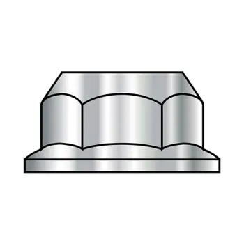 M5-0.8  Din 6923 Metric Hex Flange Nut Non Serrated 18-8 Stainless Steel