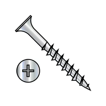 #8 x 1 1/2" Deck Screws | Steel | Aluminum Zinc Flake (Dacromet, Magnigard, Doerken) | Phillips | Bugle | 0824DPG