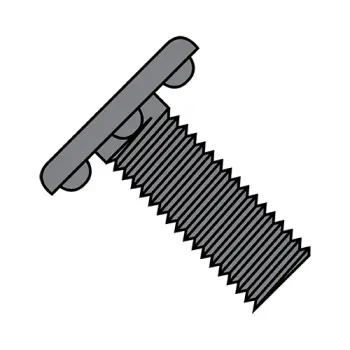 1/4-20X1 3/4  Weld Screw With Nibs Under The Head Fully Threaded Plain