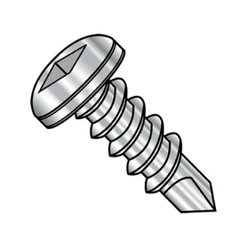 #10 - 16 x 3/4" Self-Drilling Screws | 410 Stainless Steel | Plain | Square | Pan | 1012KQP410