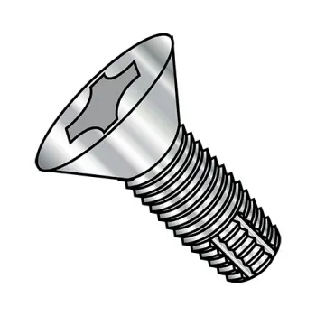 1/4-20X1  Phillips Flat Thread Cutting Screw Type F Fully Threaded 410 Stainless Steel