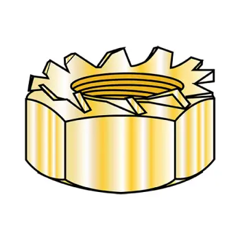8-32X5/16  K Lock Nut Small Pattern Zinc Yellow and Bake