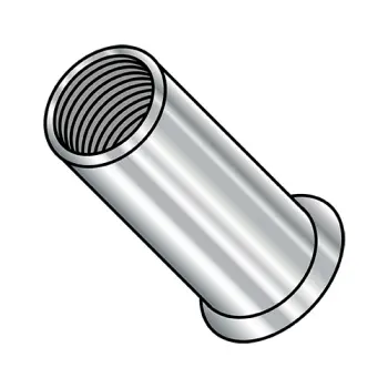 8-32-.080  Small Head Rivet Nut Stainless Steel Cleaned and Polished NON-RIBBED