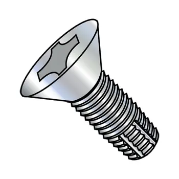 3/8-16X2 1/2  Phillips Flat Thread Cutting Screw Type F Fully Threaded Zinc And Bake