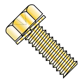 M3X8W7  JIS B1187 Phillips Hex Split Washer Flat Washer Sems Mach Scr Zinc Yell Bake RHS