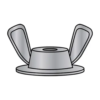 10-24X5/8X7/8  Washer Based Wing Nut Die Cast Zinc Alloy