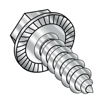 #10 - 16 x 1" Self-Tapping Screws | type-ab | 18-8 Stainless | Plain | IHWH | Unslotted | 1016ABWS188