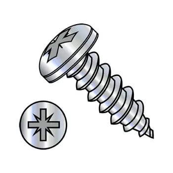 8-18X3/8  Type 1A Alternative Pan head Self Tap Screw Type AB Full Thread Zinc and Bake