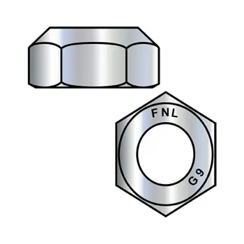 7/16-14  Coarse Thread Top Lock Hex Nut Grade 9 DFAR EcoGuard Gray/Silver 1,000 Hr Cor